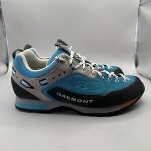 Garmont Dragontail Approach Shoes Womens Size 8.5 Blue Suede Vibram Trail Hiking